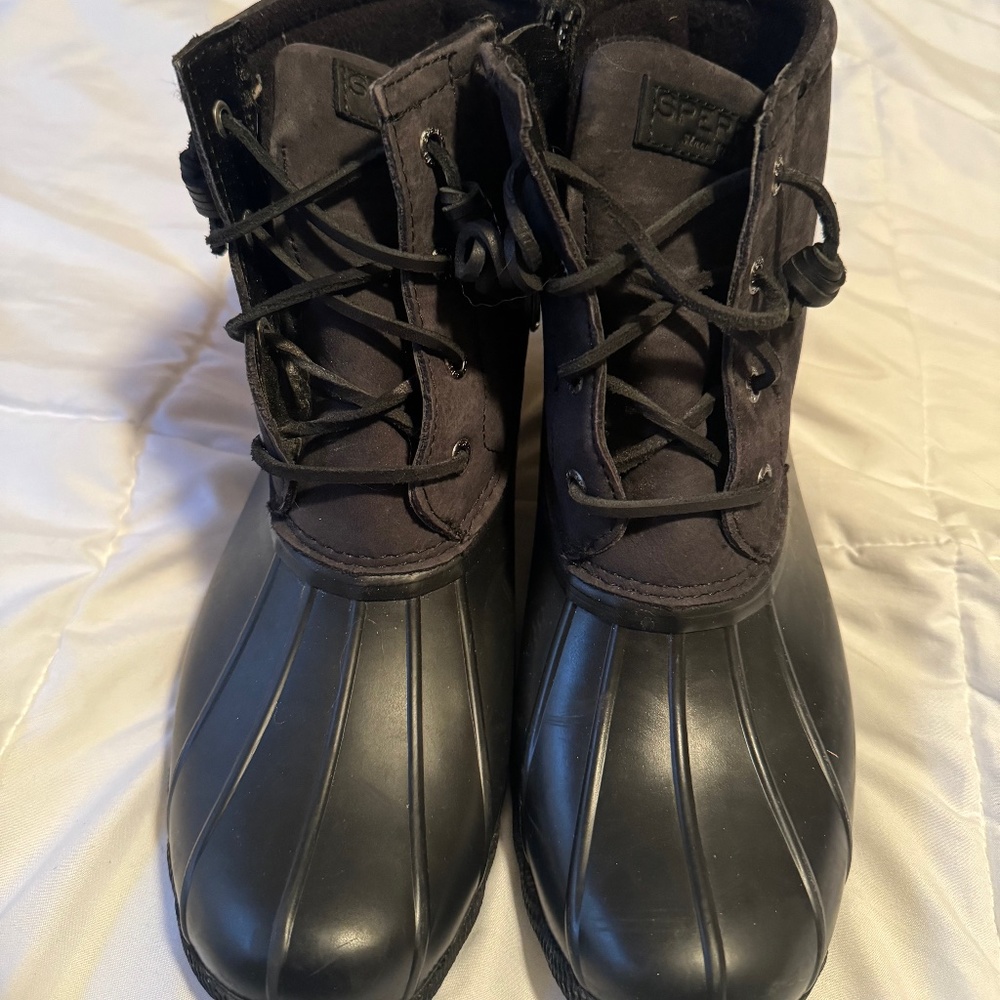 Sperry boots, Black, Women, SZ 8.5